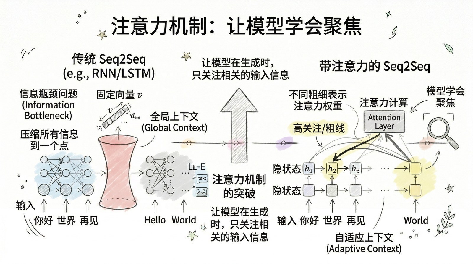 图 第二章-5：注意力机制：从信息瓶颈到动态关注