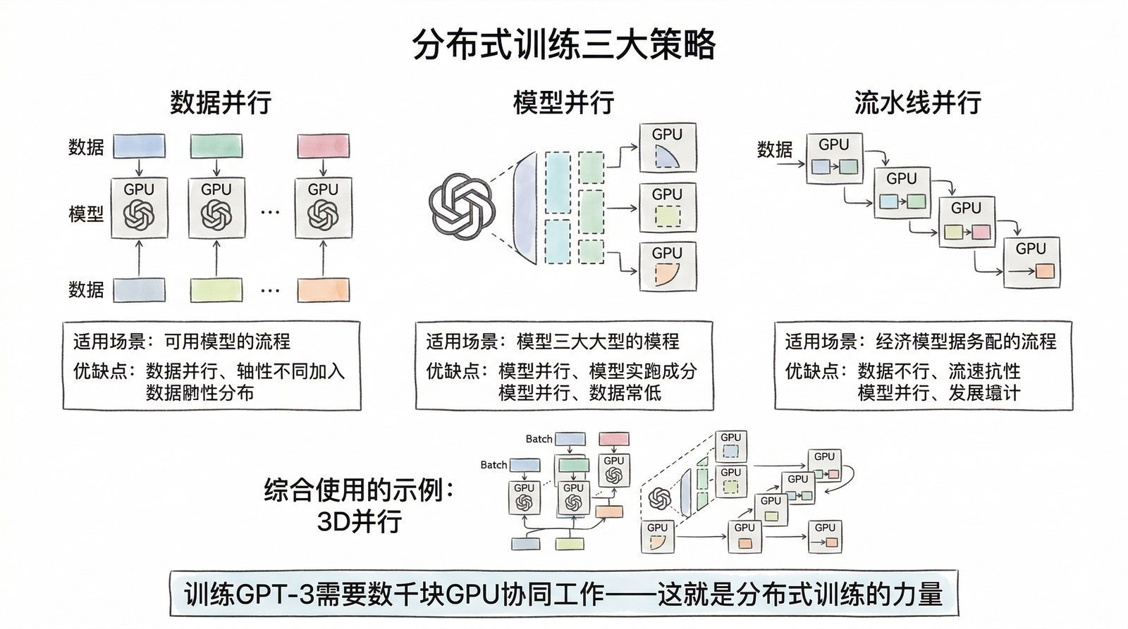 图 第三章-6：万卡集群训练架构