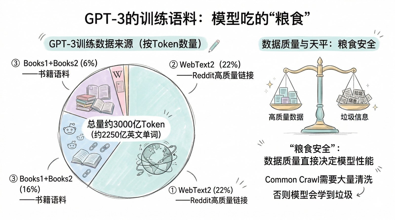 图 第六章-2：GPT-3的训练语料